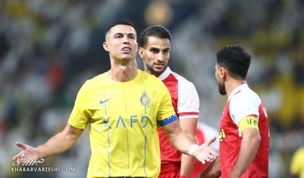 عکس رونالدو در بازی با پرسپولیس