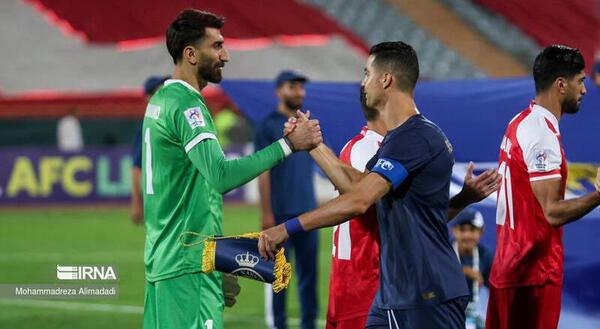 عکس رونالدو در بازی با پرسپولیس