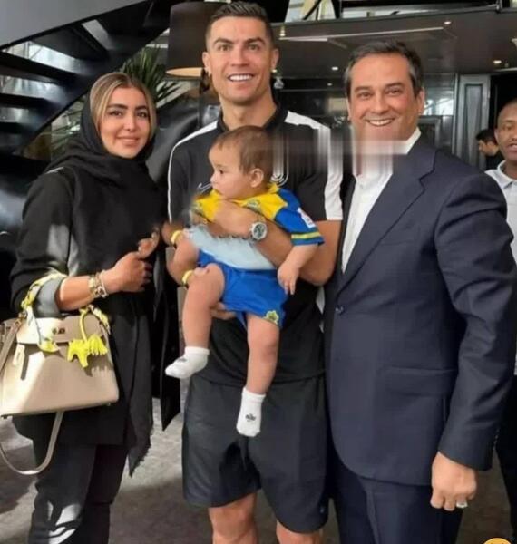 عکس جدید رونالدو و همسرش