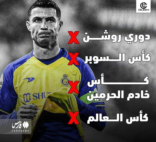 عکس رونالدو با ۵ توپ طلا