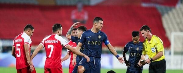 عکس رونالدو با بازیکنان پرسپولیس