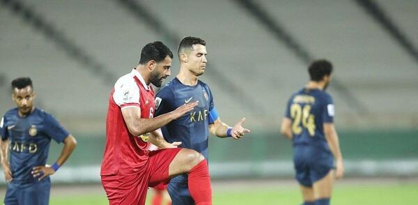 عکس رونالدو در مقابل پرسپولیس