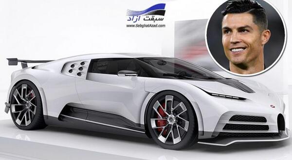 عکس کریس رونالدو با ماشینش
