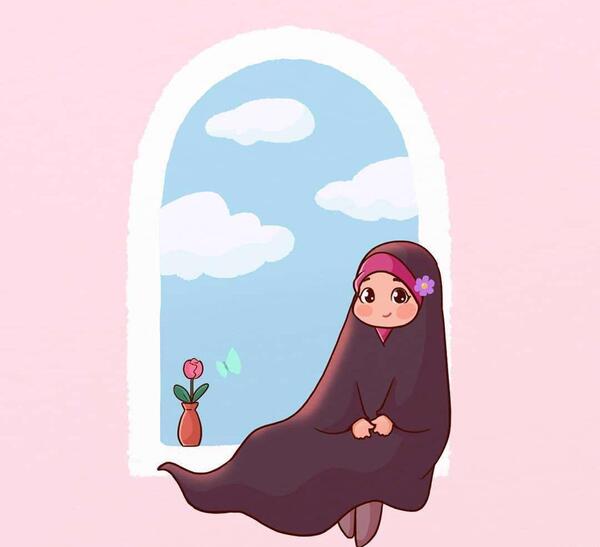 عکس دخترونه با حجاب فانتزی