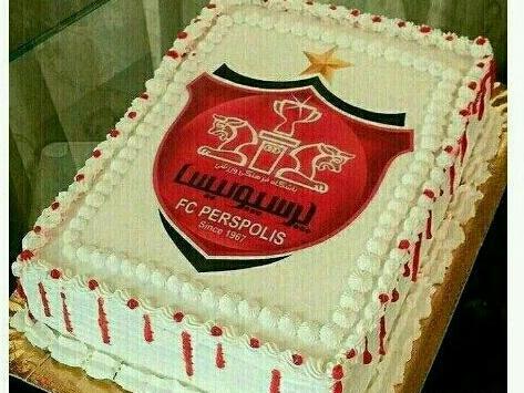 عکس کیک پرسپولیسی دخترونه