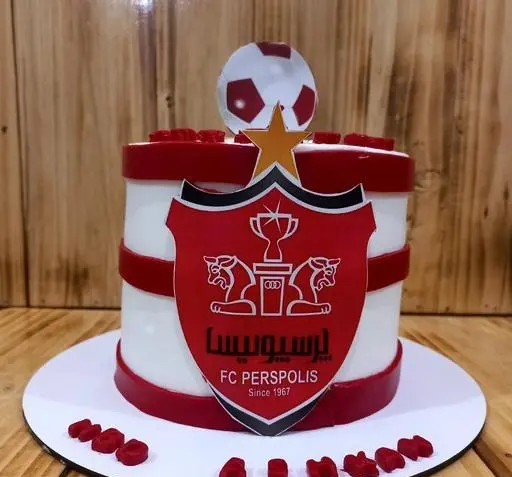 عکس کیک پرسپولیسی دخترونه