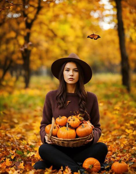 عکس دخترونه پاییزی برای پروفایل