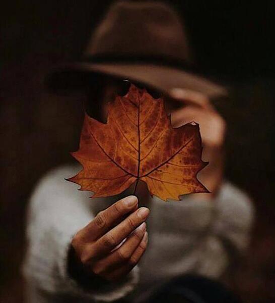 عکس پاییزی دخترانه بدون چهره