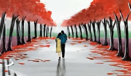 عکس نقاشی رمانتیک