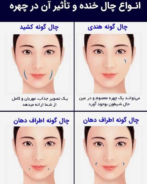 عکس فیک دخترونه با چال گونه