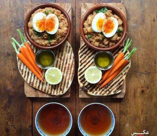 عکس صبحانه رمانتیک