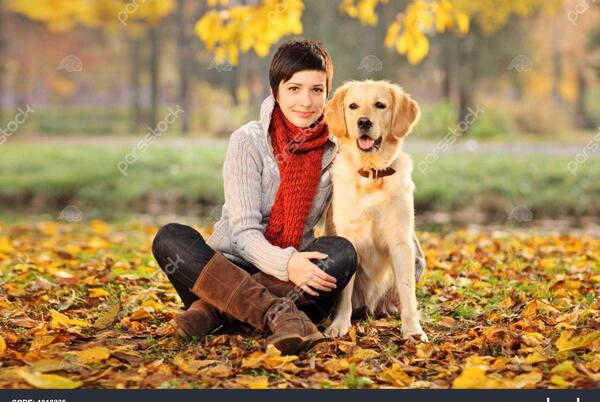 ژست دخترانه عکس دختر با سگ برای پروفایل