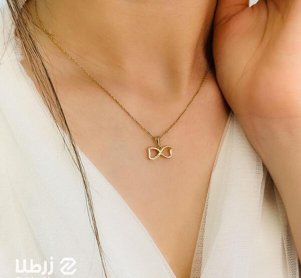 عکس گردنبند ظریف دخترانه طلا