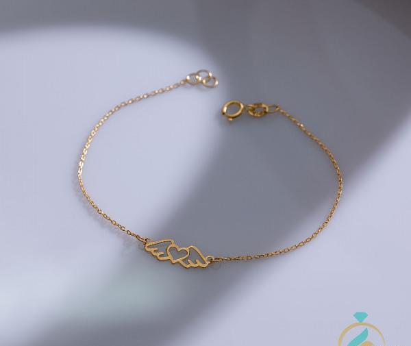 عکس دستبند طلا ظریف دخترانه