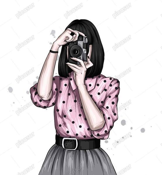 عکس دوربین عکاسی دخترانه