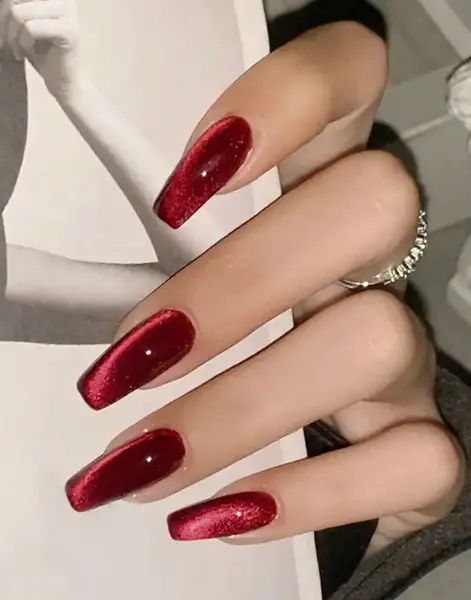 عکس ناخن دخترانه قرمز