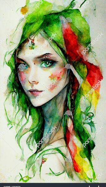 عکس نقاشی شده دخترونه
