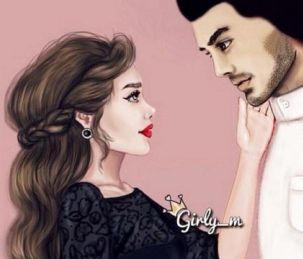 عکس نقاشی شده دخترونه