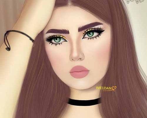 عکس نقاشی شده دخترونه برای پروفایل