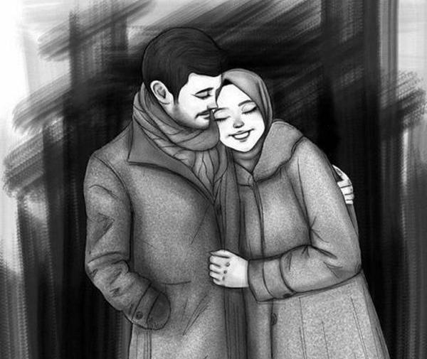 عکس پروفایل دونفره سیاه و سفید