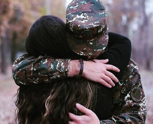 عکس دونفره سربازی عاشقانه