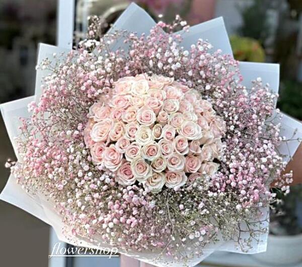 عکس دسته گل یاسی