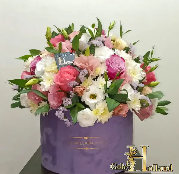 عکس دسته گل یاسی