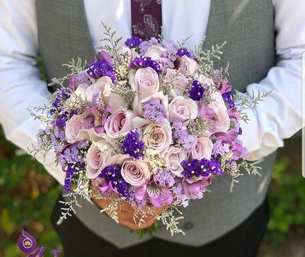 عکس دسته گل یاسی