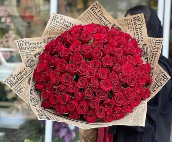 عکس دسته گل رز برای ولنتاین
