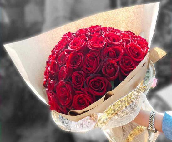 عکس دسته گل رز برای ولنتاین