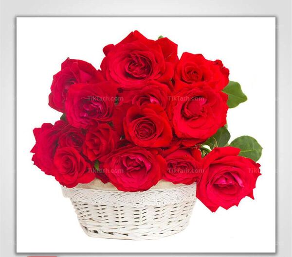 عکس دسته گل رز قرمز و سفید