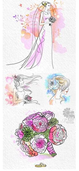 عکس دسته گل برای نقاشی