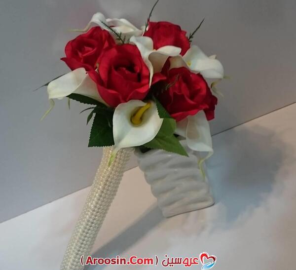 عکس دسته گل رز قرمز عروس