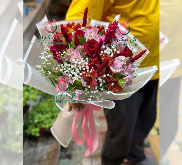 عکس دسته گل رز قرمز برای تولد