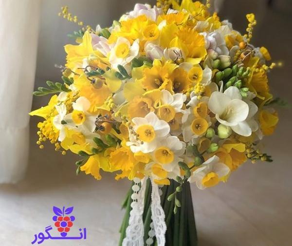 عکس دسته گل مریم و نرگس