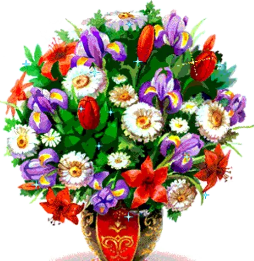 عکس متحرک گل و دسته گلهای زیبا