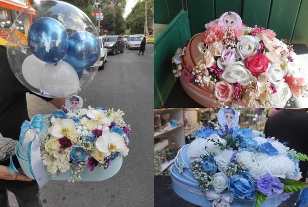 عکس دسته گل مصنوعی برای زایمان