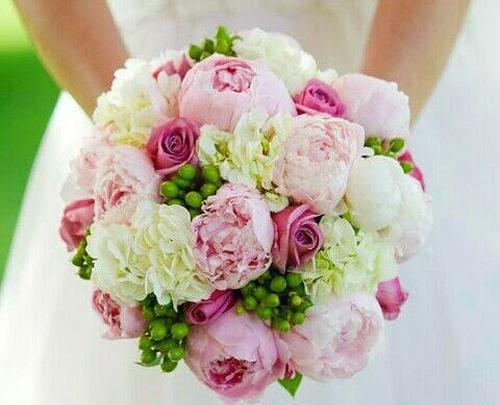 عکس دسته گل عروس با گل مصنوعی