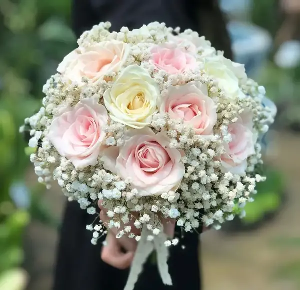 عکس دسته گل عروس ژیپسوفیلا