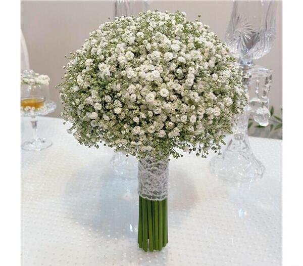 عکس دسته گل عروس ژیپسوفیلا