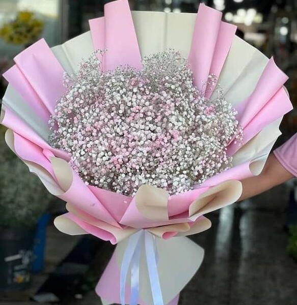 عکس دسته گل عروس ژیپسوفیلا