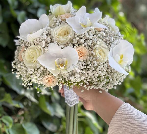 عکس دسته گل عروس ژیپسوفیلا