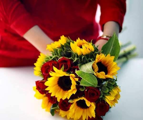 عکس دسته گل افتاب گردون