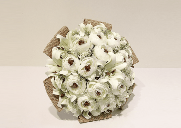 عکس دسته گل عروس گرد