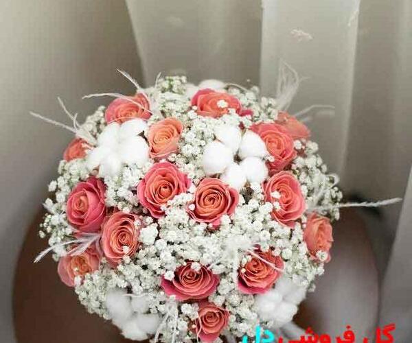 عکس دسته گل رز گلبهی