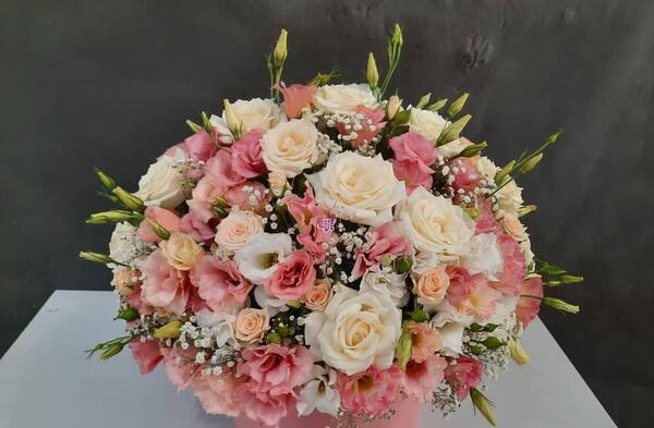 عکس دسته گل رز گلبهی