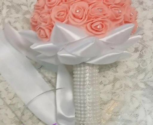 عکس دسته گل رز گلبهی