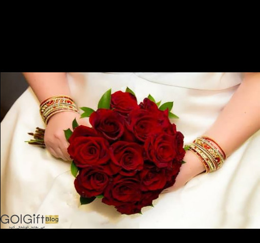 عکس دسته گل عروس گل رز قرمز