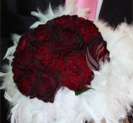 عکس دسته گل عروس گل رز قرمز