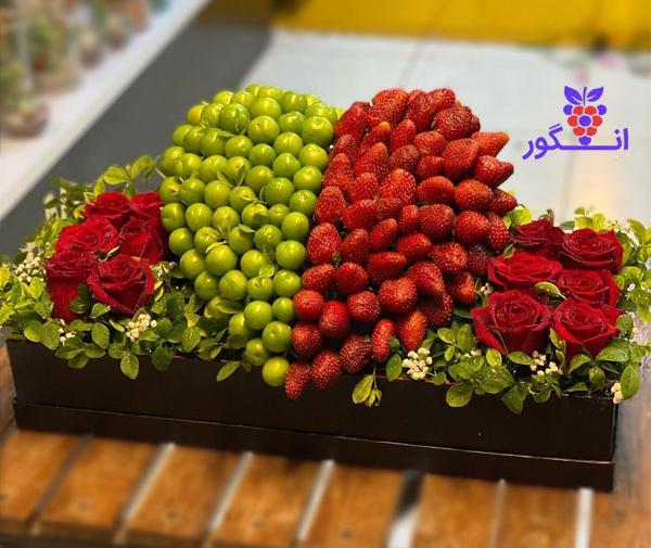 عکس دسته گل با گوجه سبز
